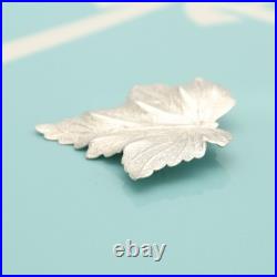 Tiffany & Co. Maple Leaf Pin Brooch Sterling Silver 925