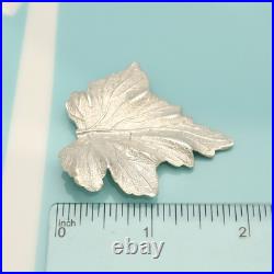 Tiffany & Co. Maple Leaf Pin Brooch Sterling Silver 925