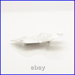 Tiffany & Co. Maple Leaf Pin Brooch Sterling Silver 925 withPouch