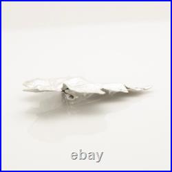 Tiffany & Co. Maple Leaf Pin Brooch Sterling Silver 925 withPouch