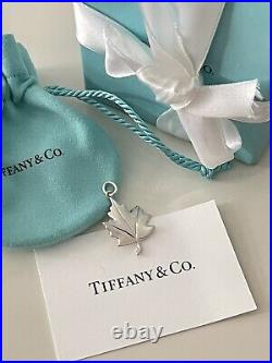 Tiffany & Co. Maple Leaf sterling silver charm new