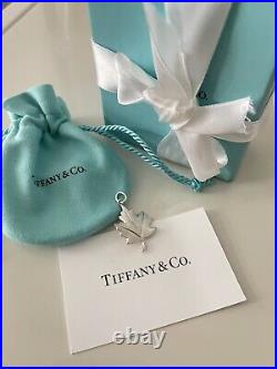 Tiffany & Co. Maple Leaf sterling silver charm new