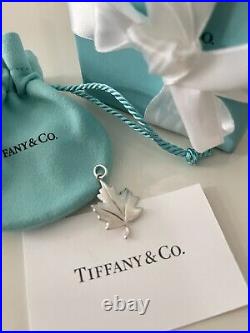 Tiffany & Co. Maple Leaf sterling silver charm new