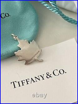 Tiffany & Co. Maple Leaf sterling silver charm new