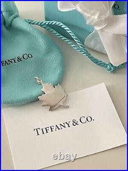 Tiffany & Co. Maple Leaf sterling silver charm new