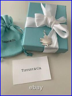 Tiffany & Co. Maple Leaf sterling silver charm new