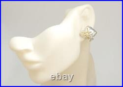 Tiffany & Co. Starfish Maple Leaf Clip-On Earrings Silver 925 & 18k Gold Auth