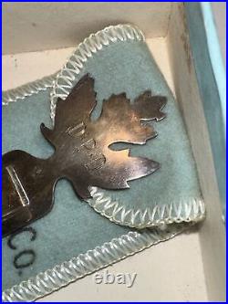 Tiffany & Co. Sterling Silver Maple Leaf Bookmark/page clip. Engraved
