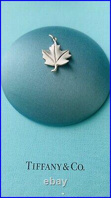 Tiffany and Co Sterling Silver Maple Leaf Charm