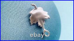 Tiffany and Co Sterling Silver Maple Leaf Charm