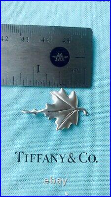 Tiffany and Co Sterling Silver Maple Leaf Charm
