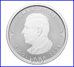 Treasured Maple Leaf Effigies 3-Coin Set Premium Bullion 3x 1Oz 99.99% Silver