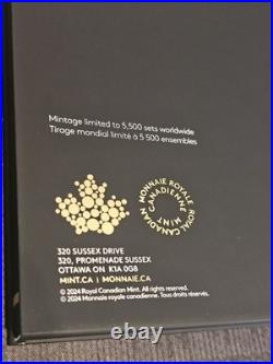 Treasured Maple Leaf Effigies 3-Coin Set Premium Bullion 3x 1Oz 99.99% Silver