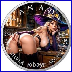 Trick or Treat! Edition 2026 $5 1 oz Silver Maple Leaf Coloured Coin 200 Minta