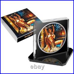Twilight Flame Edition 2026 $5 1 oz Silver Maple Leaf Coloured Coin 200 Mintage