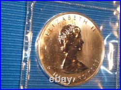 Up To 30 Sealed 1988 Canadian Maple Leaf 1 Oz. 999 Silver Bullion 5 Dollar Coins