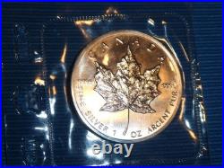 Up To 30 Sealed 1988 Canadian Maple Leaf 1 Oz. 999 Silver Bullion 5 Dollar Coins