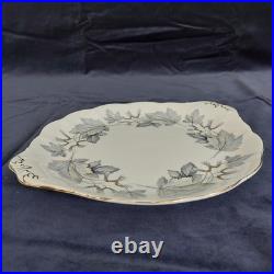 Vintage Bone China Royal Albert Silver Maple Tea Set Teacups Saucers Plates