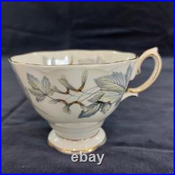 Vintage Bone China Royal Albert Silver Maple Tea Set Teacups Saucers Plates