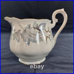 Vintage Bone China Royal Albert Silver Maple Tea Set Teacups Saucers Plates
