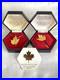 Vintage Boxed Set of Air Canada Gold & Silver Maple Leaf Necklace & Pin Brooch
