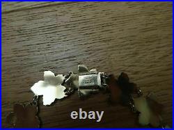 Vintage Denmark Sterling Silver Enamel Maple Leaf Necklace Meka (andersen david)