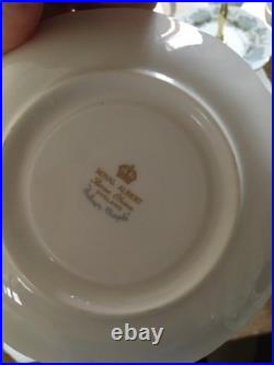 Vintage Royal Albert Silver Maple Bone China Tea Set 30 Pieces Excellent