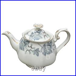 Vintage Royal Albert Silver Maple Leaf Bone China Small Tea Pot Teapot 250ml