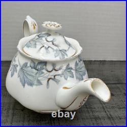 Vintage Royal Albert Silver Maple Leaf Bone China Small Tea Pot Teapot 250ml