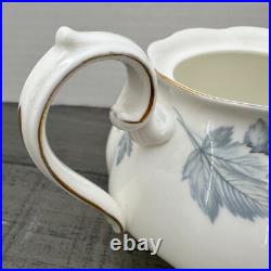 Vintage Royal Albert Silver Maple Leaf Bone China Small Tea Pot Teapot 250ml