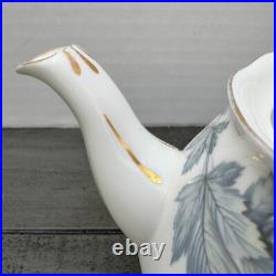 Vintage Royal Albert Silver Maple Leaf Bone China Small Tea Pot Teapot 250ml