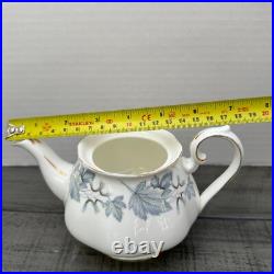Vintage Royal Albert Silver Maple Leaf Bone China Small Tea Pot Teapot 250ml
