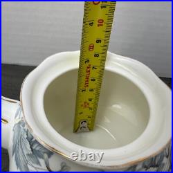 Vintage Royal Albert Silver Maple Leaf Bone China Small Tea Pot Teapot 250ml