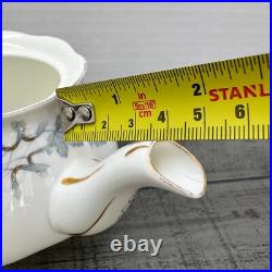 Vintage Royal Albert Silver Maple Leaf Bone China Small Tea Pot Teapot 250ml