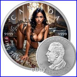 Wanna come Edition 2026 $5 1 oz Silver Maple Leaf Coloured Coin 200 Mintage