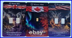 Wessex Mint Maple Leaf 1x 200oz Gold Bar & 2x1g Eagle & G&D Silver Bars RRP £140