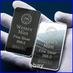 Wessex Mint Silver Savers Maple Leaf 1g Solid Silver Bullion Bars Box of 48